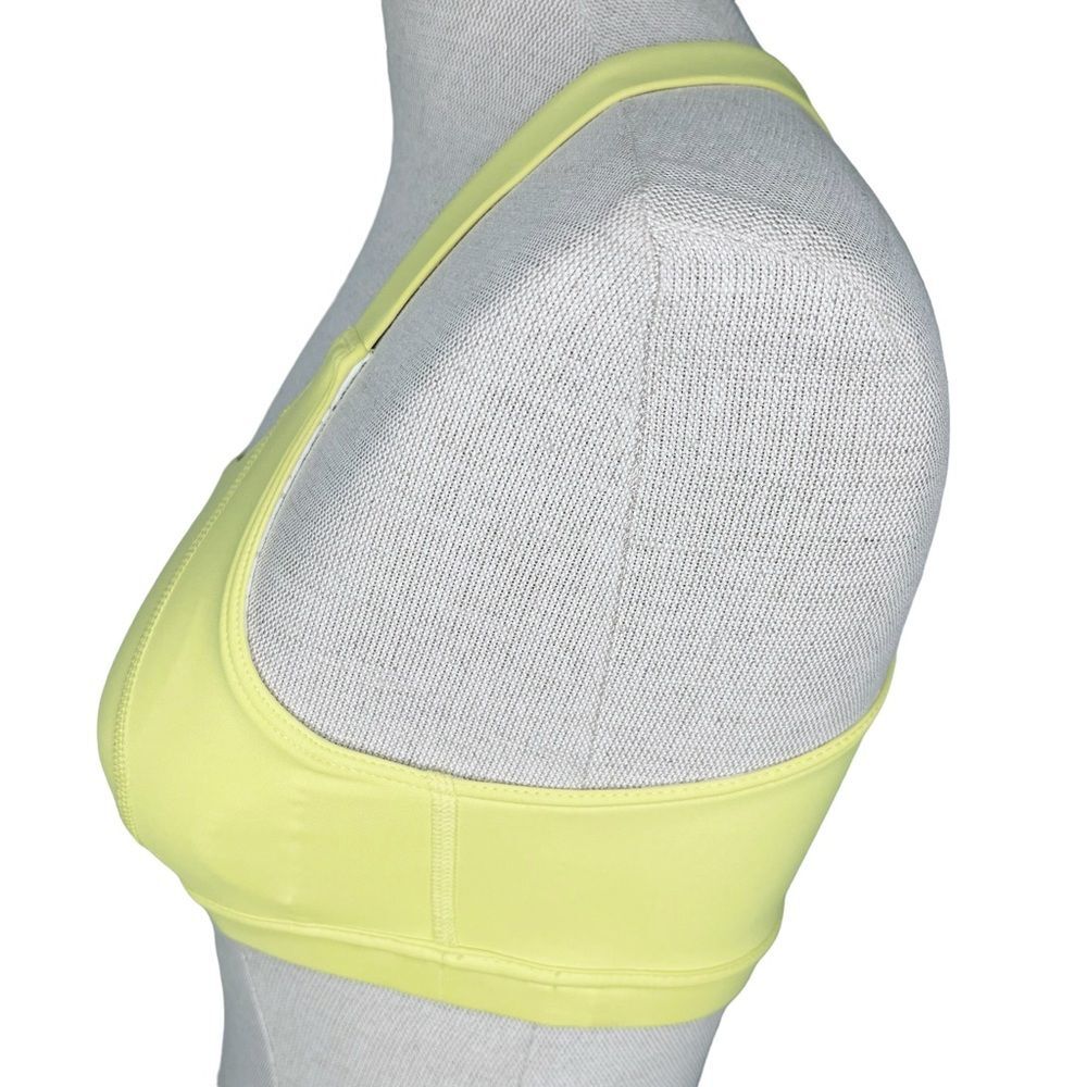 Oiselle Lesko Sports Bra sz 2 * Yellow Crossback Running Gym Workout Sporty - Picture 4 of 7